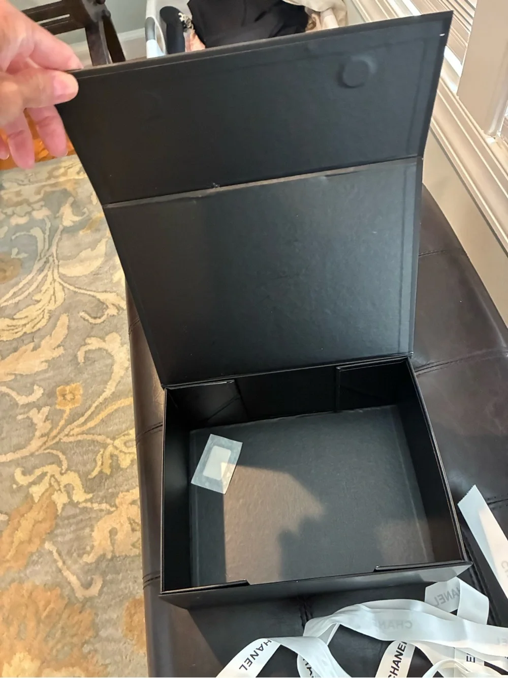 Chanel magnetic boxes and ribbon